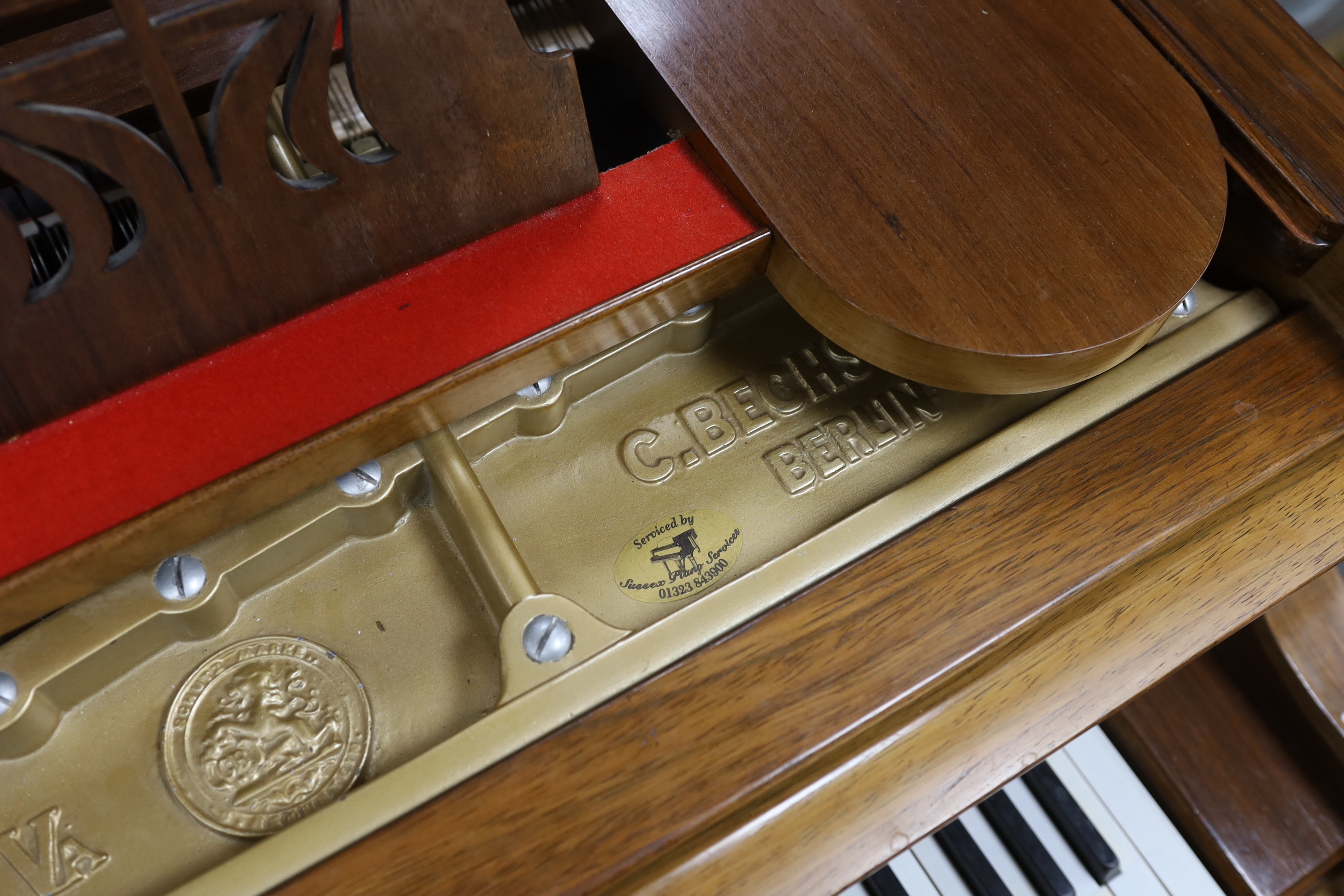A Bechstein model Va rosewood grand piano, serial number 20333, width 146cm, length 200cm, height 98cm